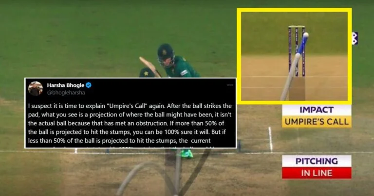 Harsha Bhogle discussing Umpire's call during Pak Vs SA match